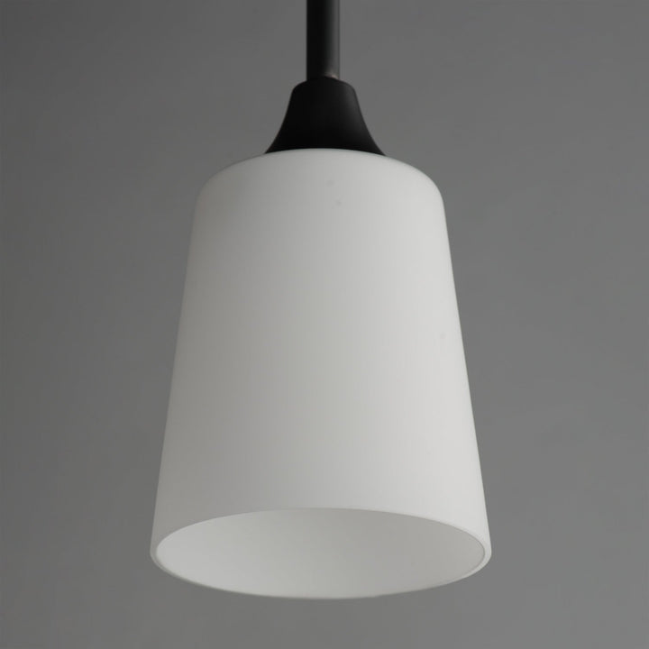 Hudson One Light Pendant in Black Maxim