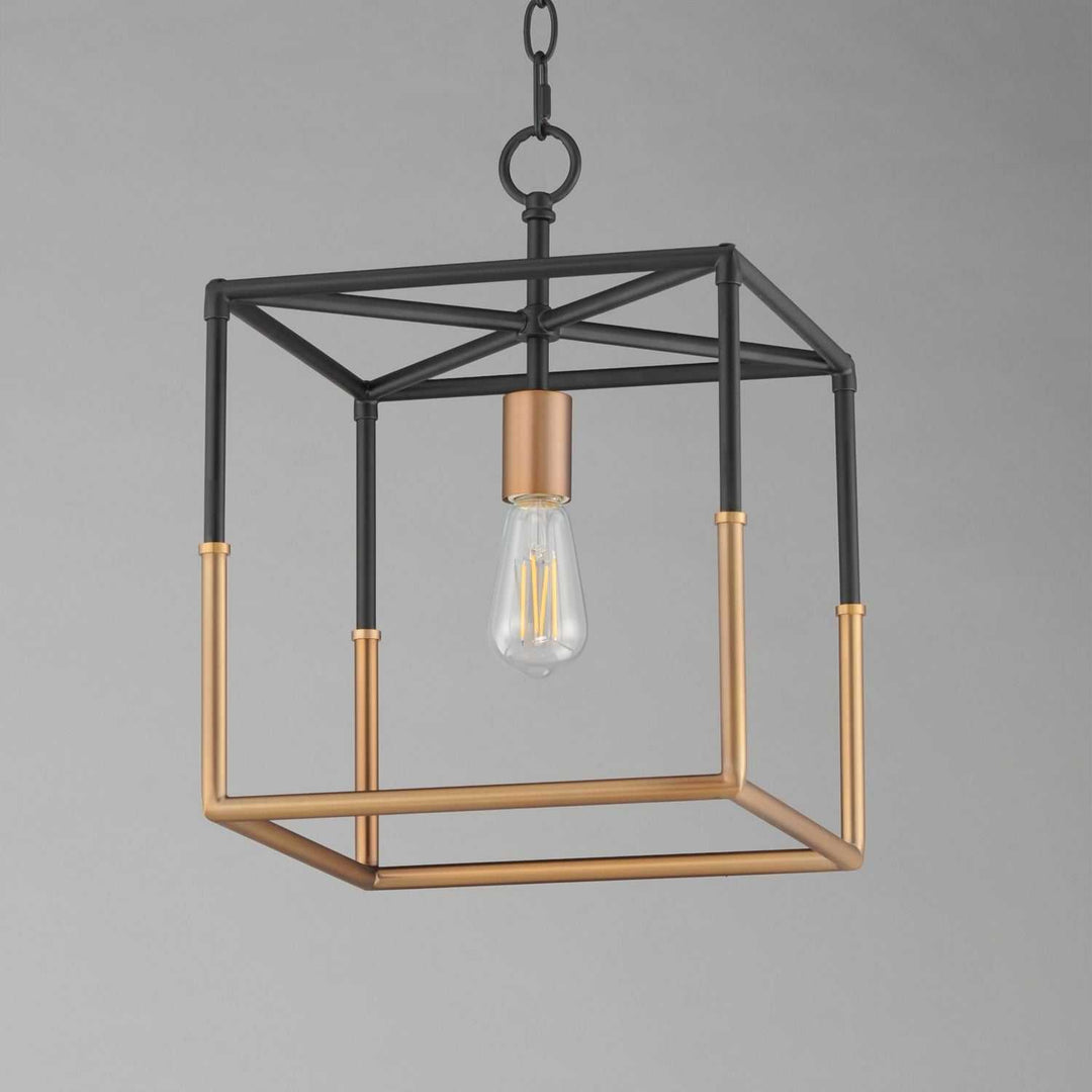 Maxim - 28621BKWBR - One Light Pendant - SoHo - Black/Weathered Brass
