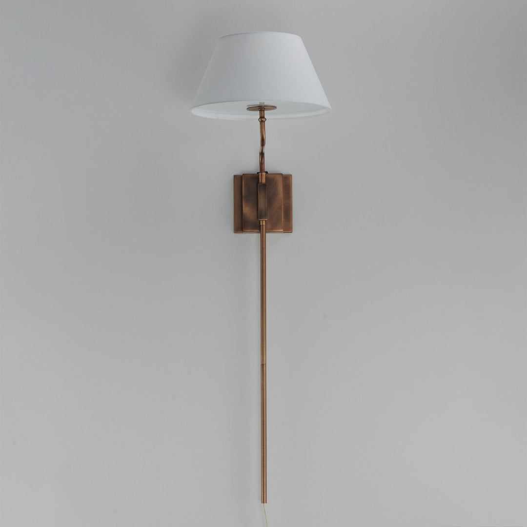 Maxim - 18410OFWBR - One Light Wall Sconce - Dunbridge - Weathered Brass