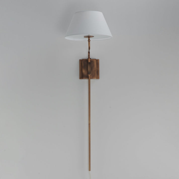Maxim - 18410OFWBR - One Light Wall Sconce - Dunbridge - Weathered Brass