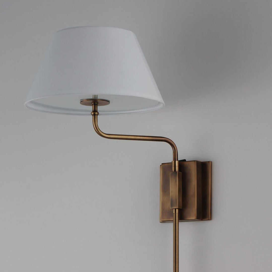 Maxim - 18410OFWBR - One Light Wall Sconce - Dunbridge - Weathered Brass