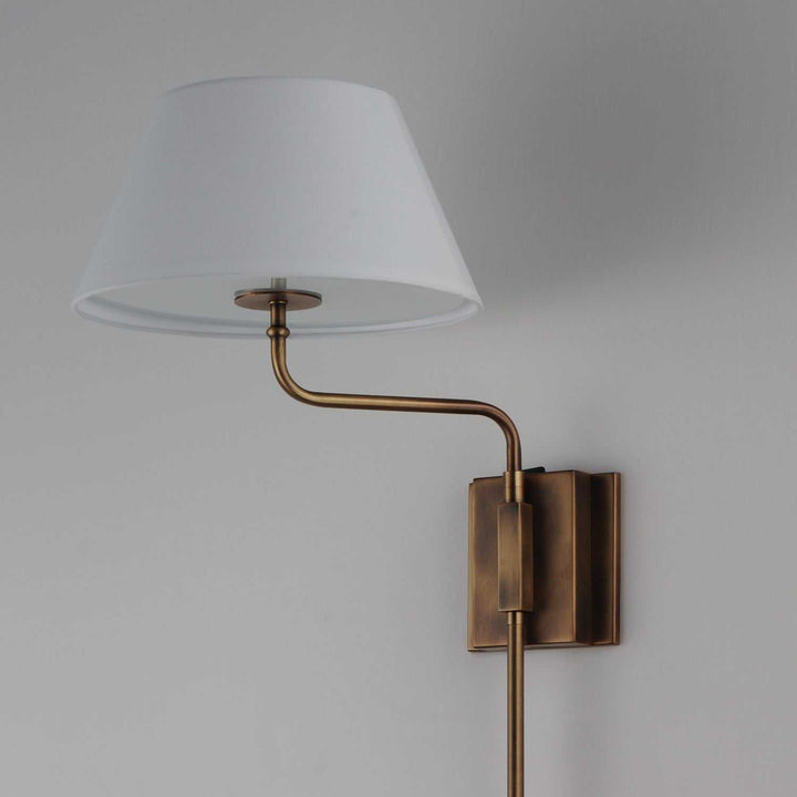 Maxim - 18410OFWBR - One Light Wall Sconce - Dunbridge - Weathered Brass