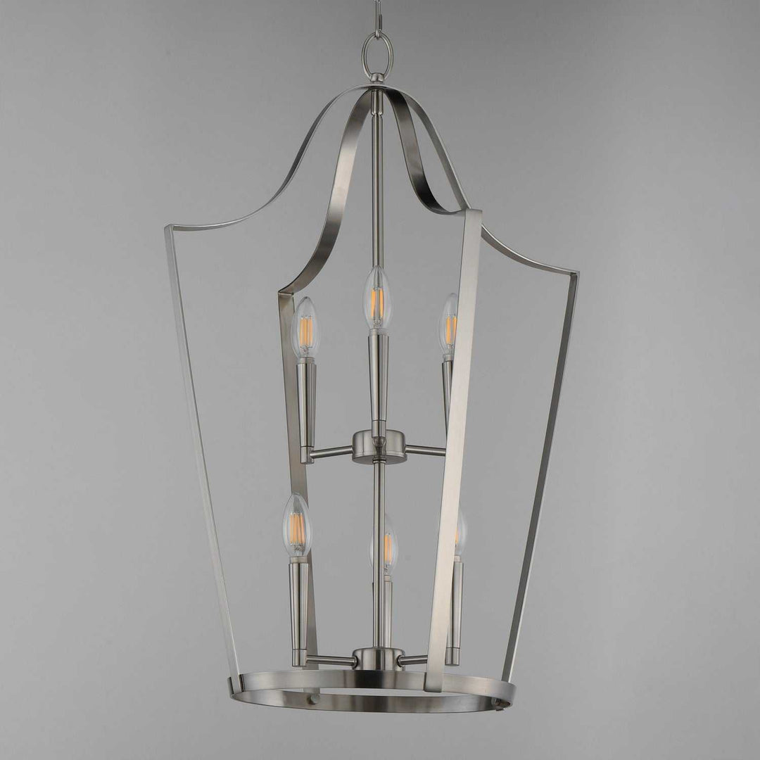 Maxim - 10426SN - Six Light Pendant - Arden - Satin Nickel