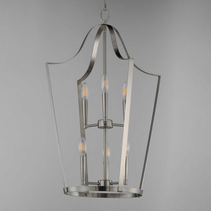 Maxim - 10426SN - Six Light Pendant - Arden - Satin Nickel