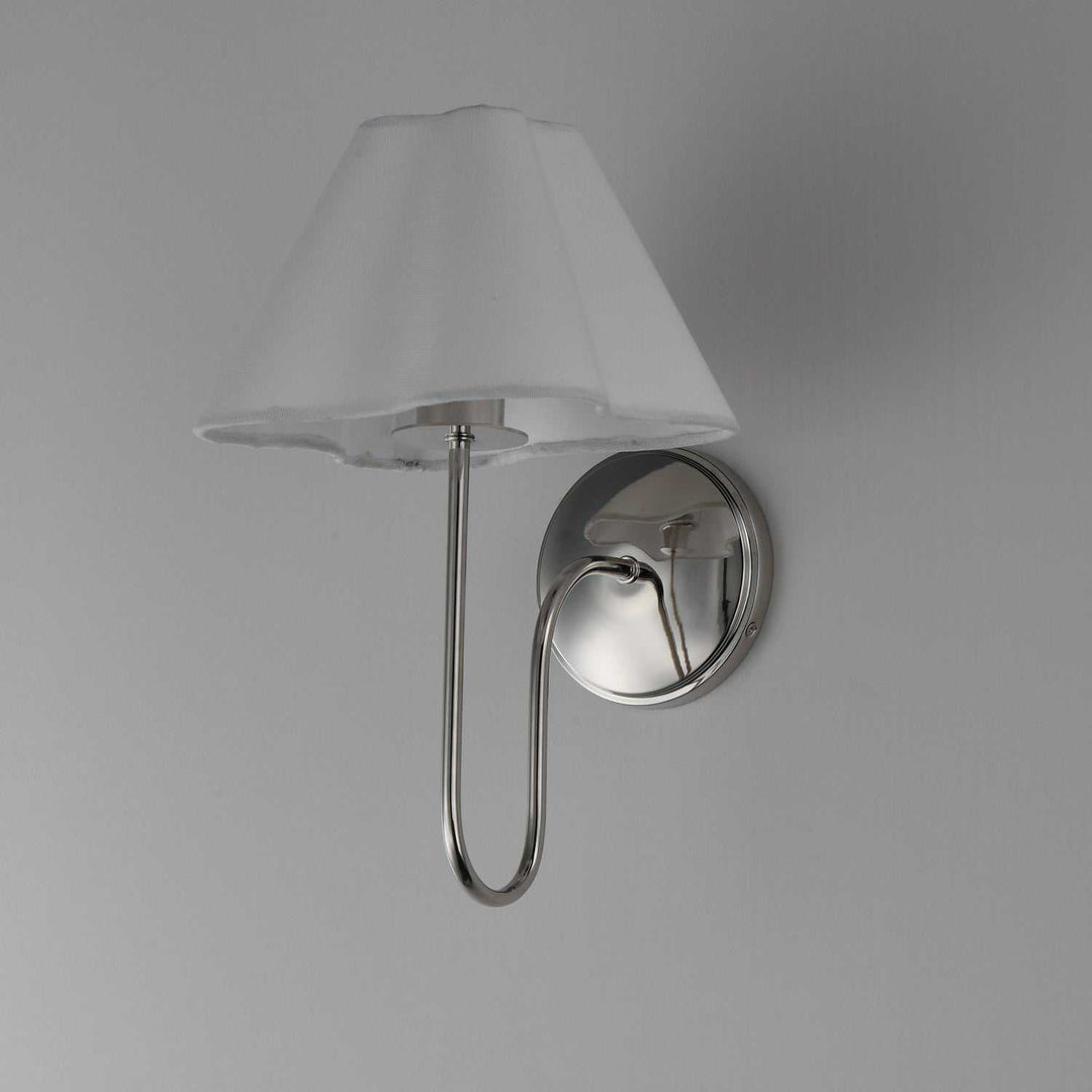 Maxim - 18100WTPN - One Light Wall Sconce - Saxon - Polished Nickel