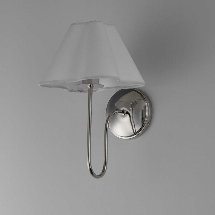 Maxim - 18100WTPN - One Light Wall Sconce - Saxon - Polished Nickel