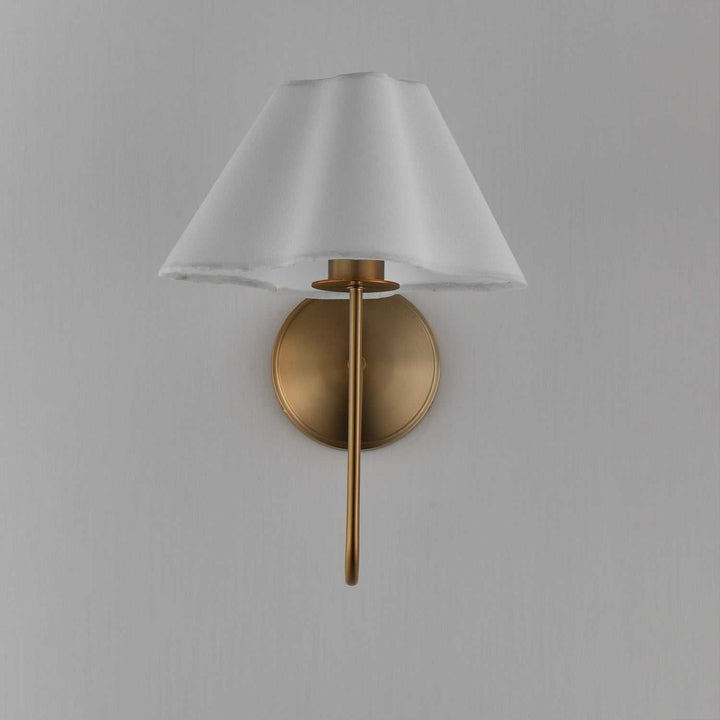 Maxim - 18100WTNAB - One Light Wall Sconce - Saxon - Natural Aged Brass