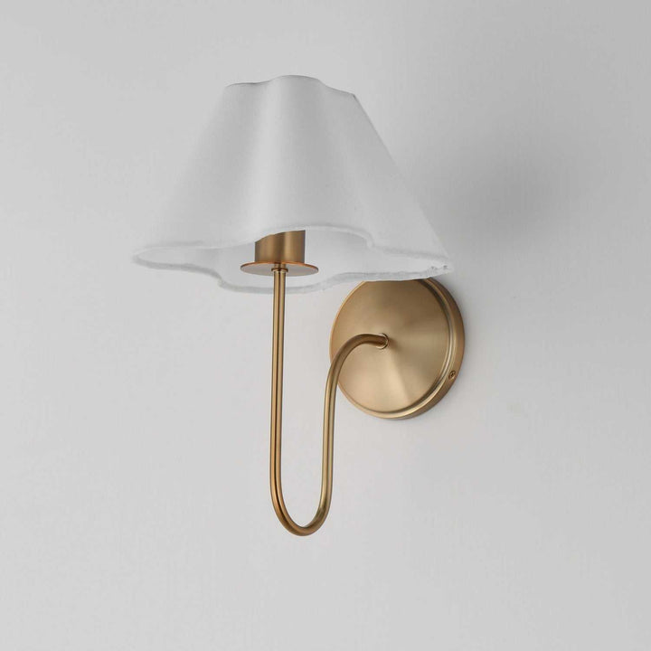 Maxim - 18100WTNAB - One Light Wall Sconce - Saxon - Natural Aged Brass