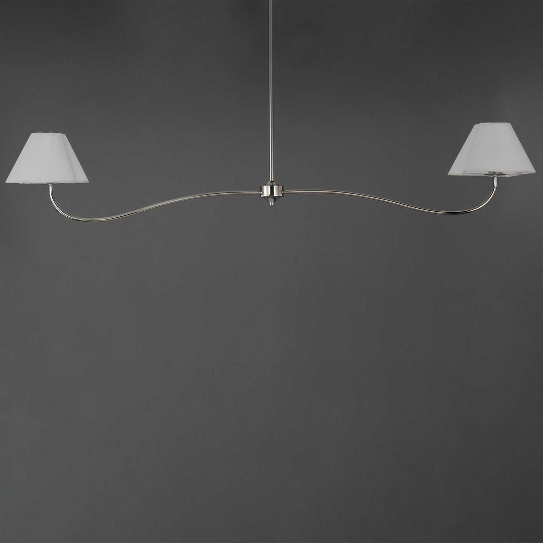 Maxim - 18102WTPN - Two Light Pendant - Saxon - Polished Nickel