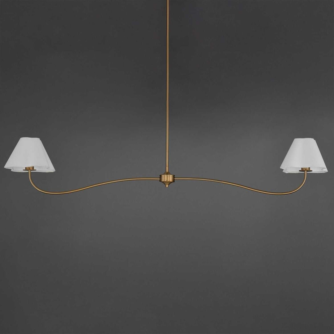 Maxim - 18102WTNAB - Two Light Pendant - Saxon - Natural Aged Brass