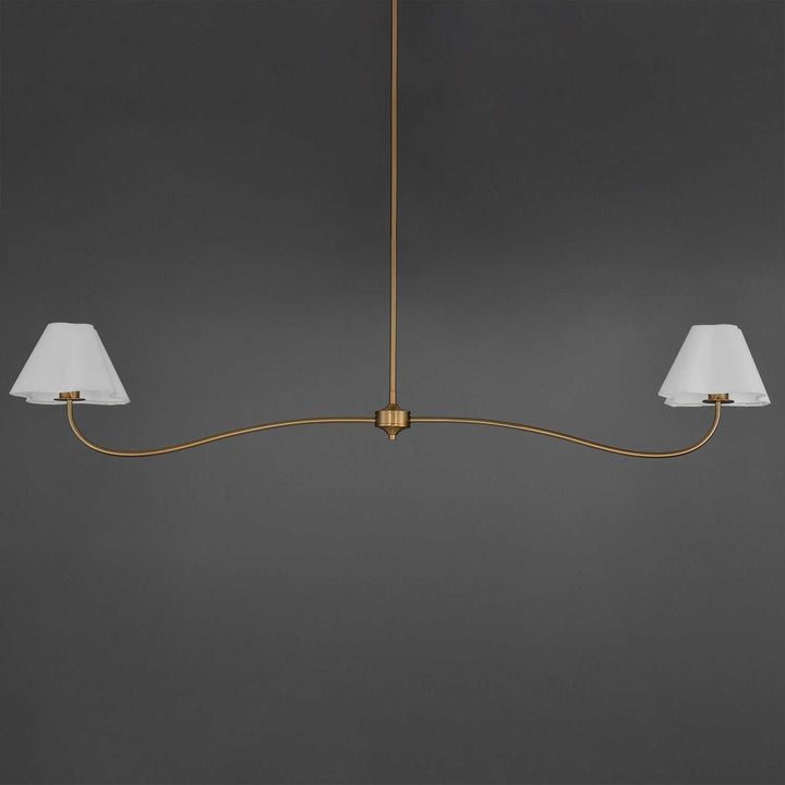 Maxim - 18102WTNAB - Two Light Pendant - Saxon - Natural Aged Brass