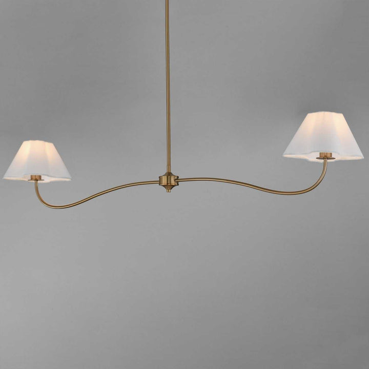 Maxim - 18102WTNAB - Two Light Pendant - Saxon - Natural Aged Brass