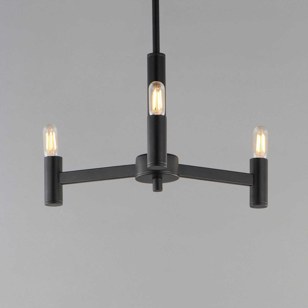 Maxim - 21363BK - Three Light Chandelier - Emana - Black