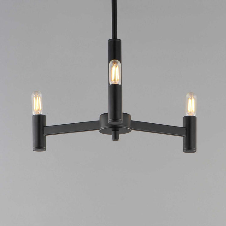 Maxim - 21363BK - Three Light Chandelier - Emana - Black