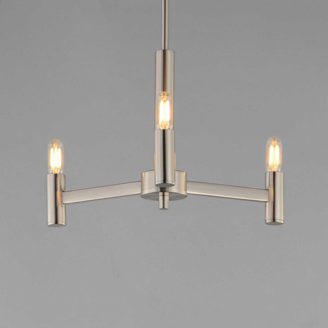 Maxim - 21363SN - Three Light Chandelier - Emana - Satin Nickel