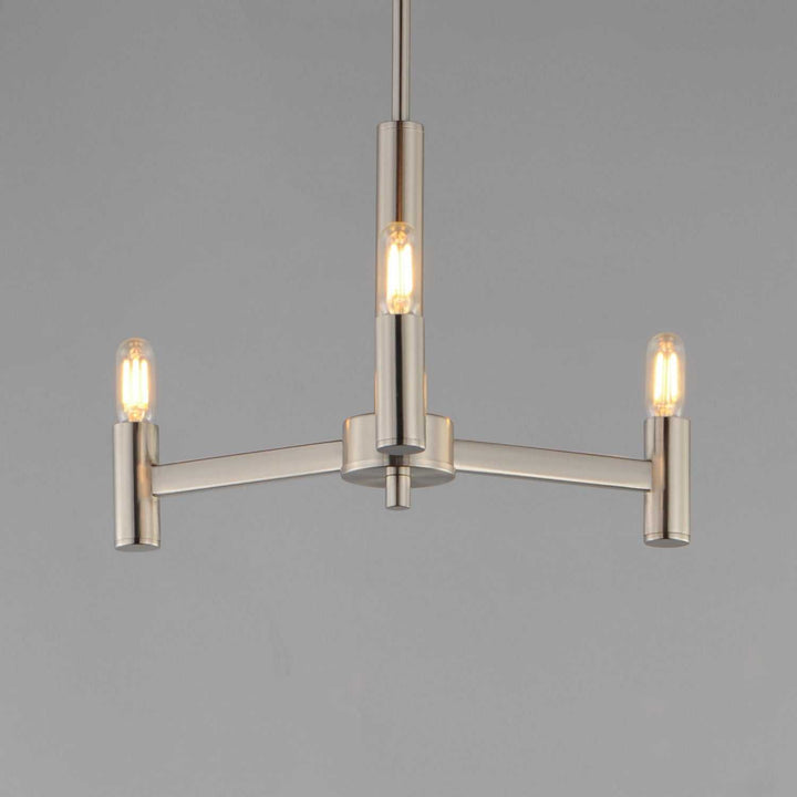 Maxim - 21363SN - Three Light Chandelier - Emana - Satin Nickel