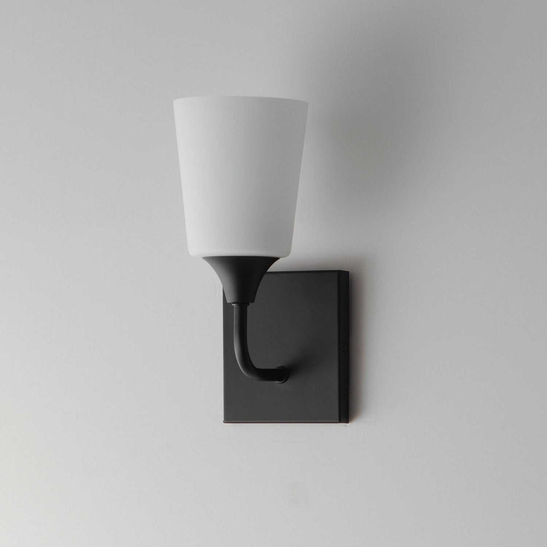 Maxim - 12881SWBK - One Light Wall Sconce - Hudson - Black