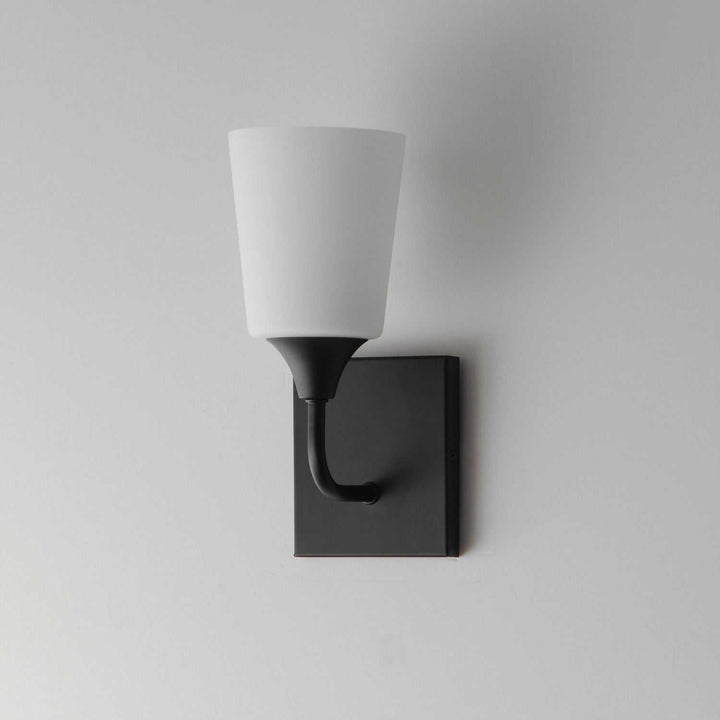 Maxim - 12881SWBK - One Light Wall Sconce - Hudson - Black