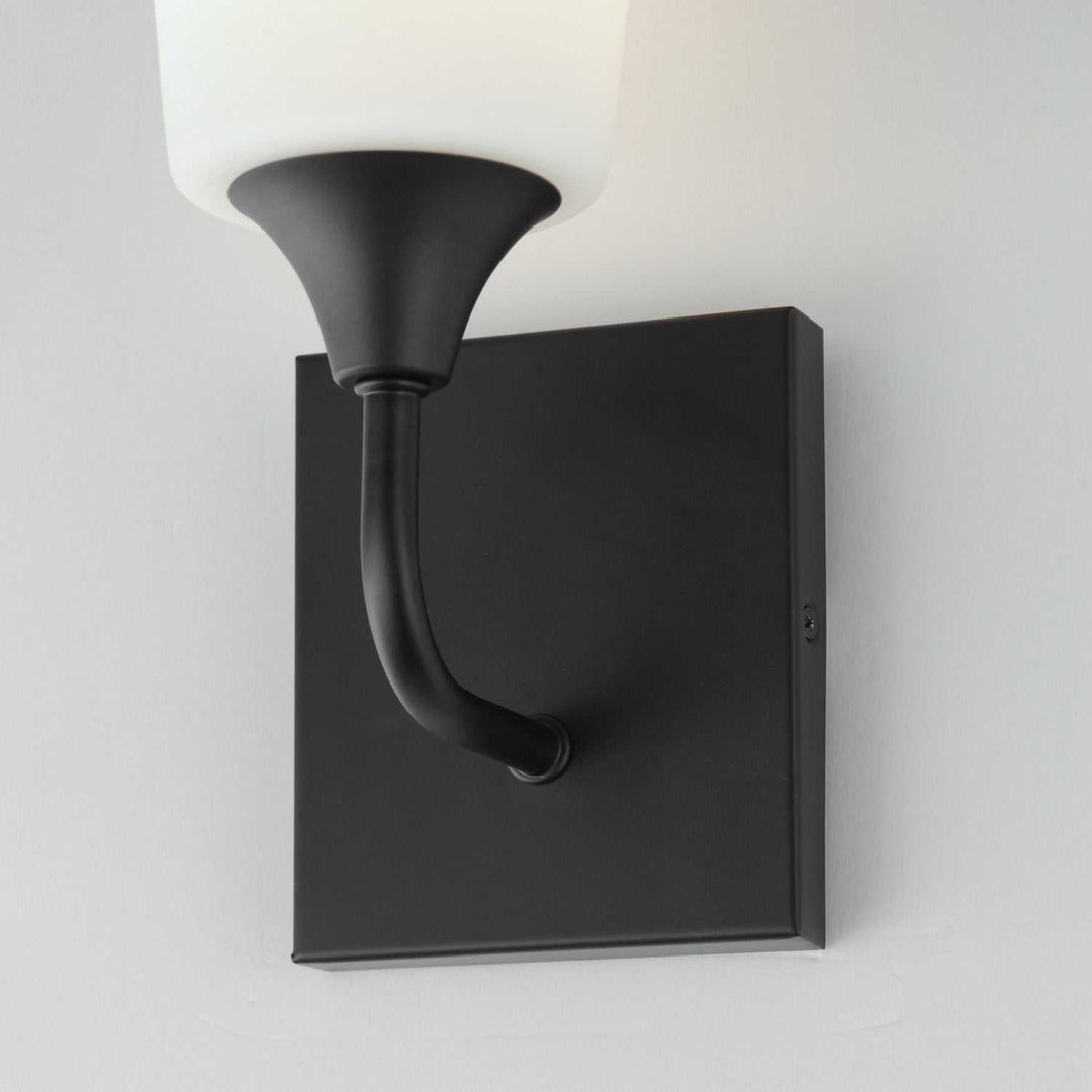 Maxim - 12881SWBK - One Light Wall Sconce - Hudson - Black