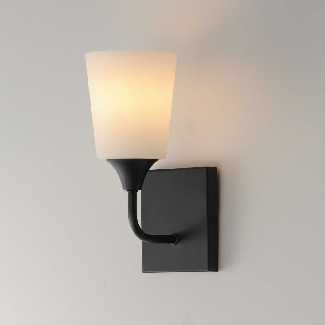 Maxim - 12881SWBK - One Light Wall Sconce - Hudson - Black
