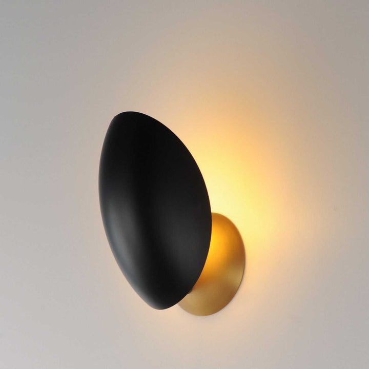 Maxim - 10821BKNAB - One Light Wall Sconce - Maris - Black / Natural Aged Brass