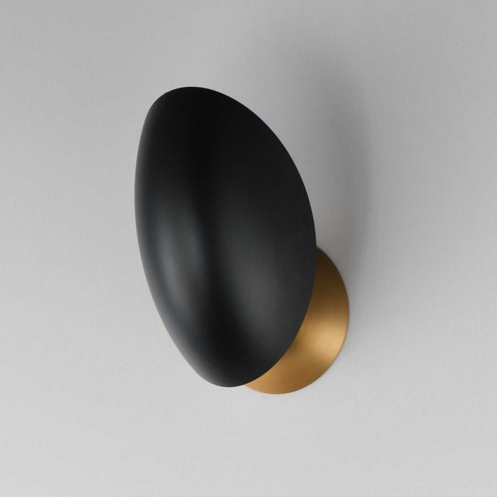 Maxim - 10821BKNAB - One Light Wall Sconce - Maris - Black / Natural Aged Brass