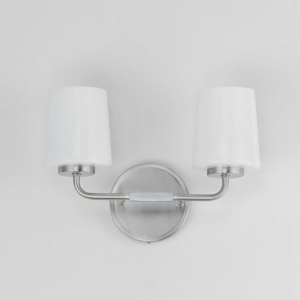 Maxim - 12692WTSN - Two Light Bath Vanity - Durham - Satin Nickel