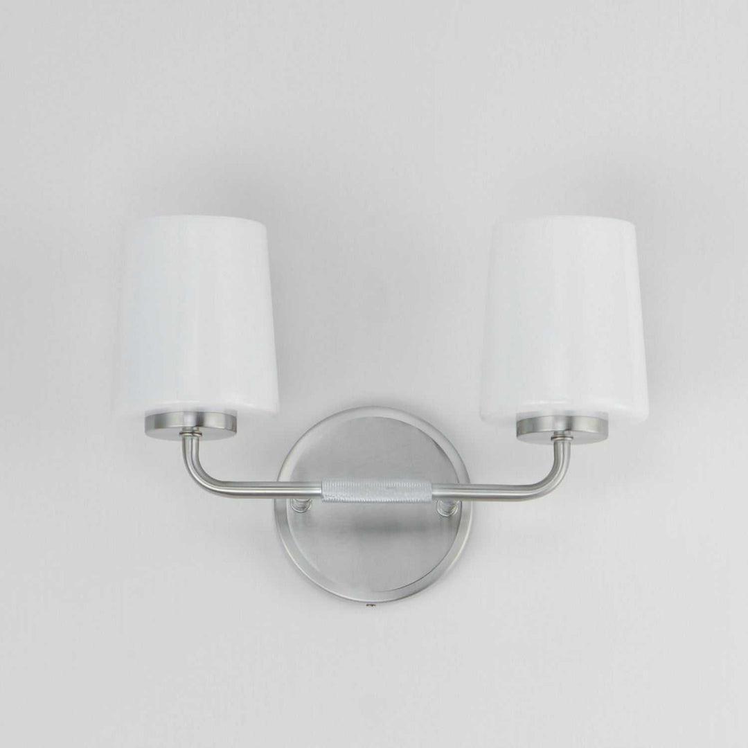 Maxim - 12692WTSN - Two Light Bath Vanity - Durham - Satin Nickel