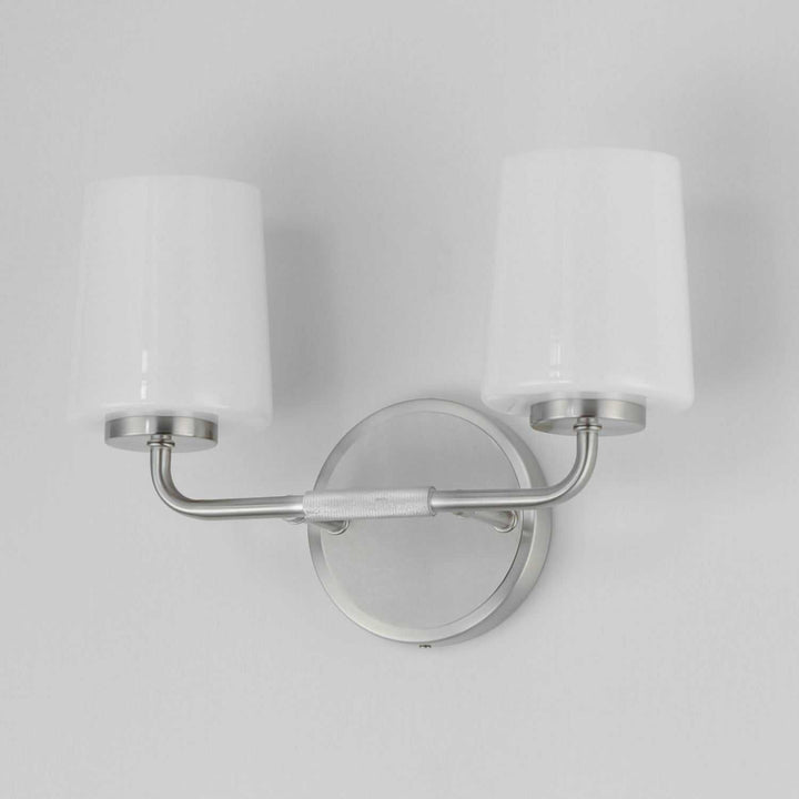 Maxim - 12692WTSN - Two Light Bath Vanity - Durham - Satin Nickel