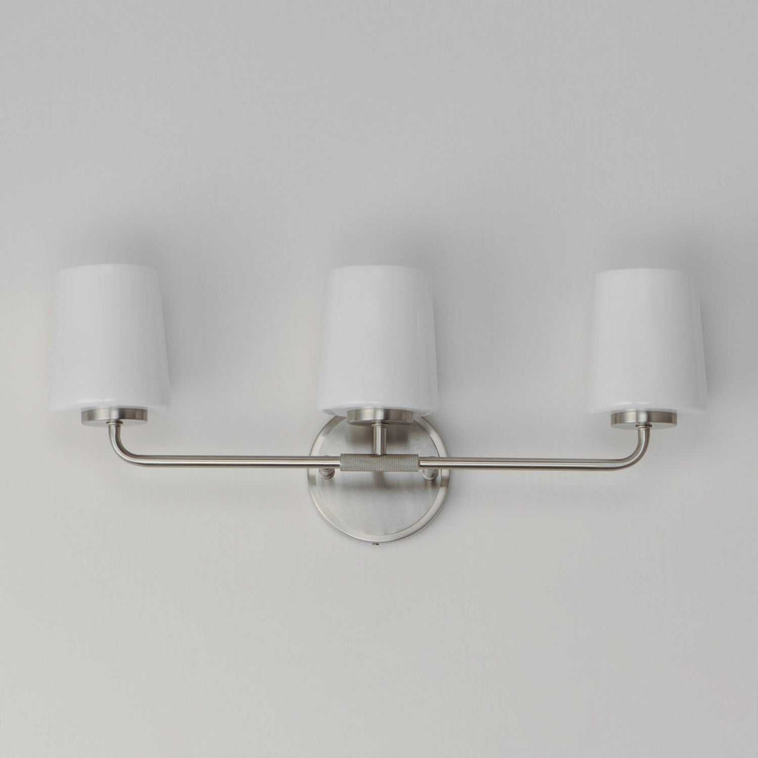 Maxim - 12693WTSN - Three Light Bath Vanity - Durham - Satin Nickel