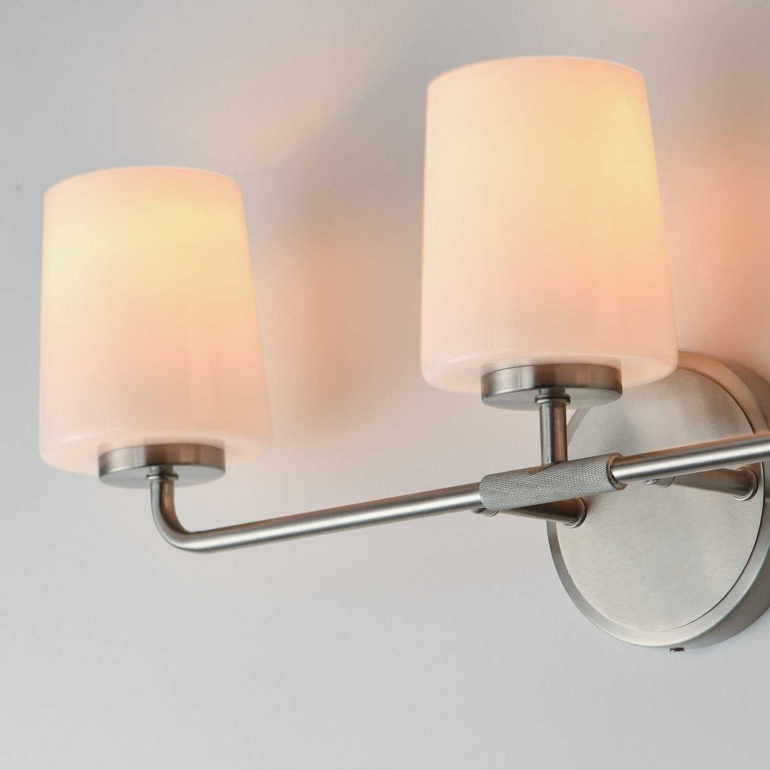 Maxim - 12693WTSN - Three Light Bath Vanity - Durham - Satin Nickel
