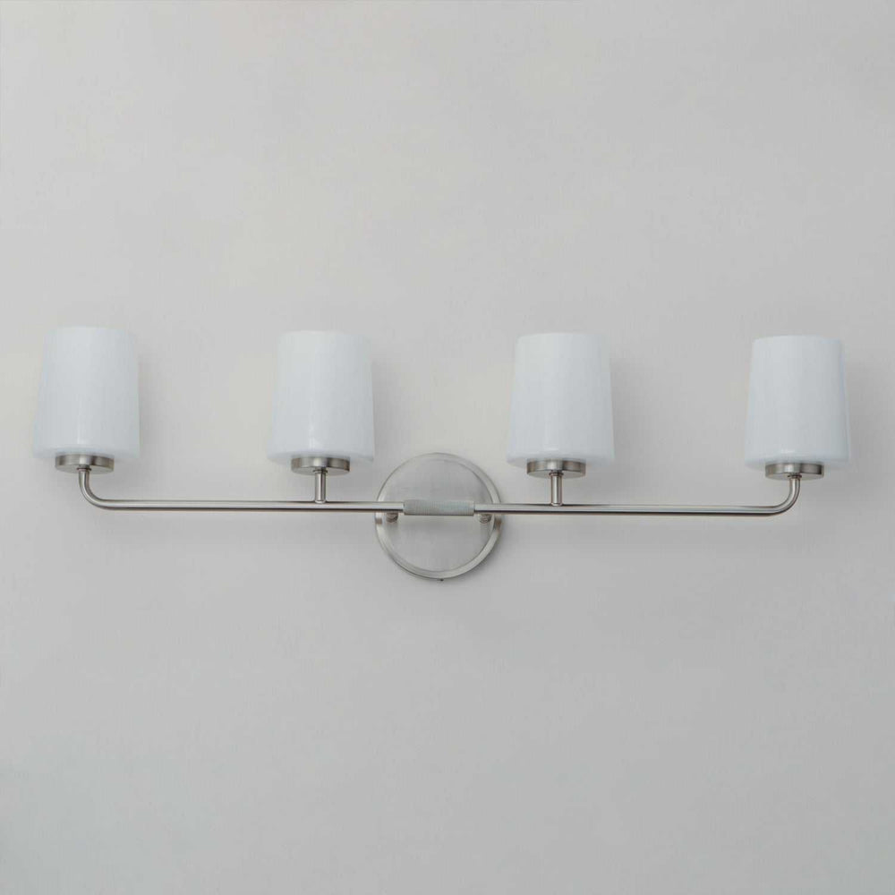 Maxim - 12694WTSN - Four Light Bath Vanity - Durham - Satin Nickel