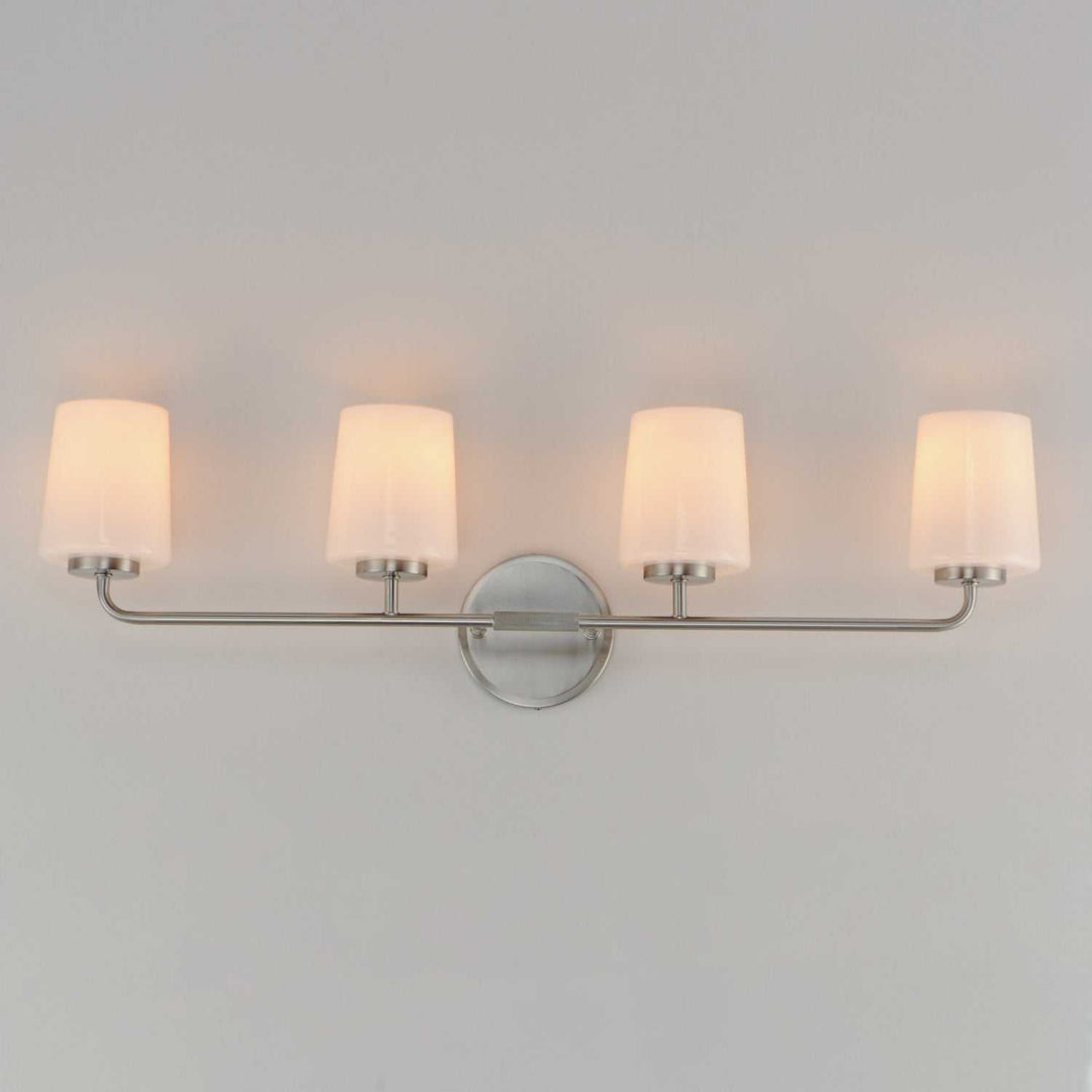 Maxim - 12694WTSN - Four Light Bath Vanity - Durham - Satin Nickel