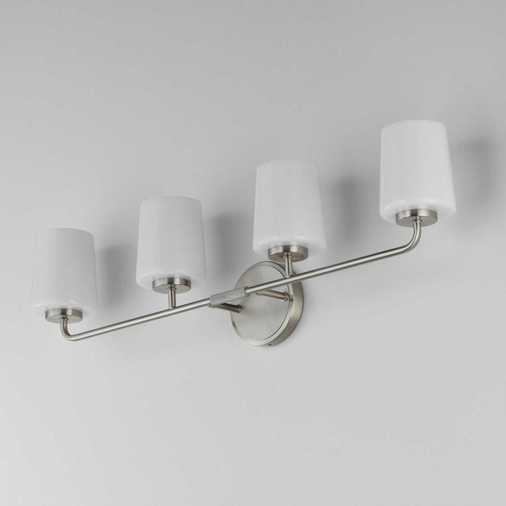 Maxim - 12694WTSN - Four Light Bath Vanity - Durham - Satin Nickel