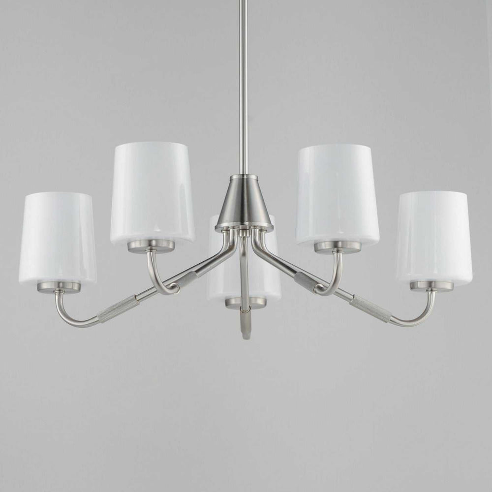 Maxim - 12696WTSN - Five Light Chandelier - Durham - Satin Nickel