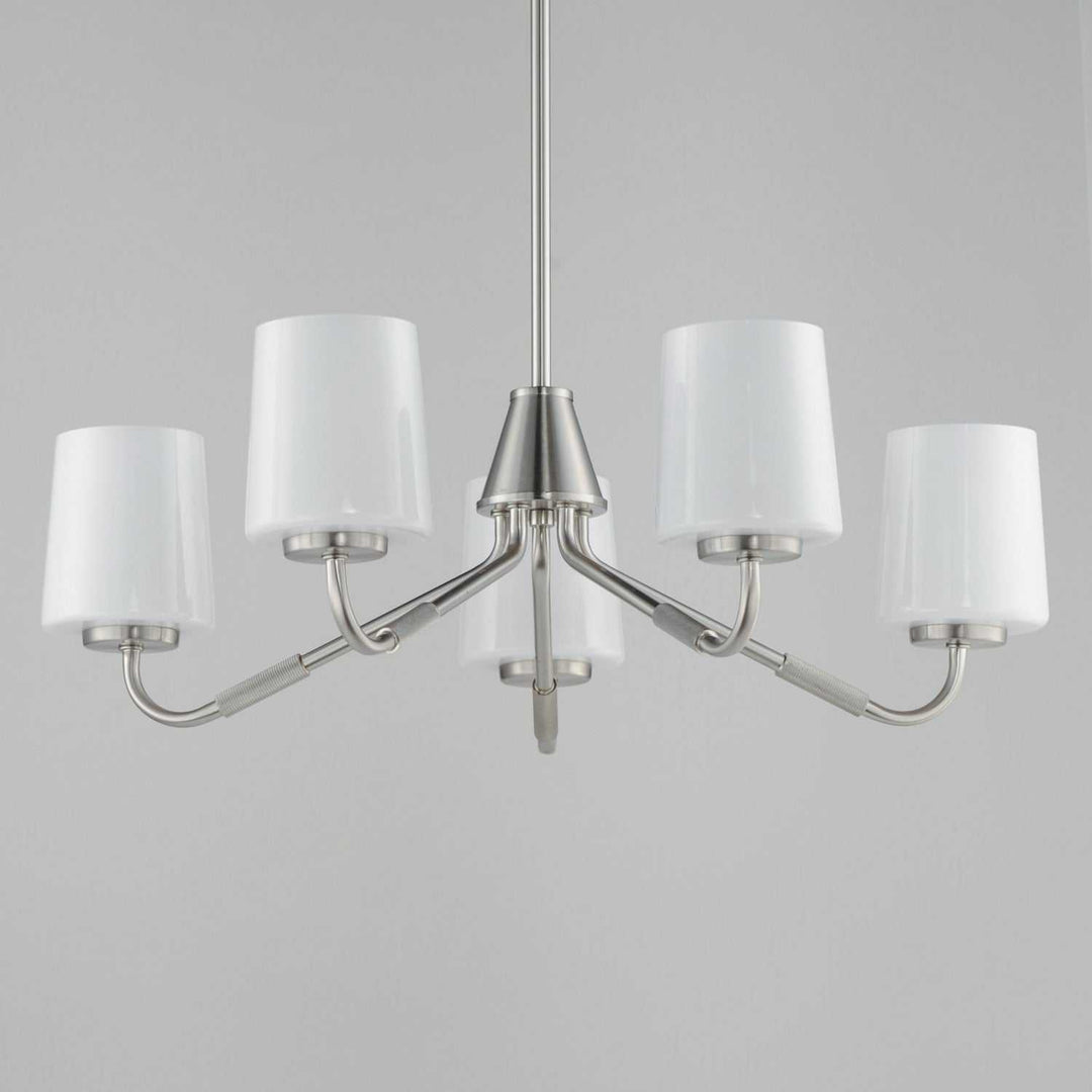 Maxim - 12696WTSN - Five Light Chandelier - Durham - Satin Nickel