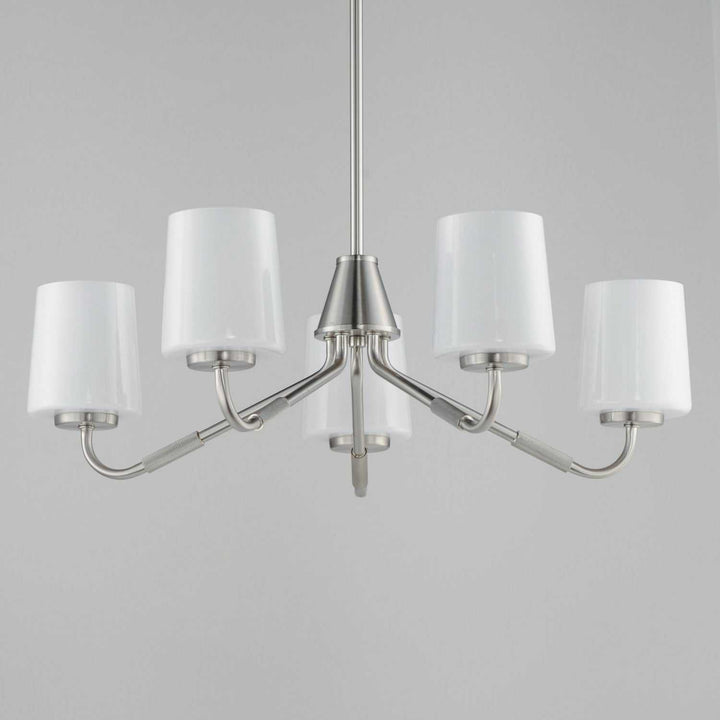 Maxim - 12696WTSN - Five Light Chandelier - Durham - Satin Nickel