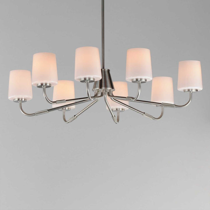 Maxim - 12698WTSN - Eight Light Chandelier - Durham - Satin Nickel