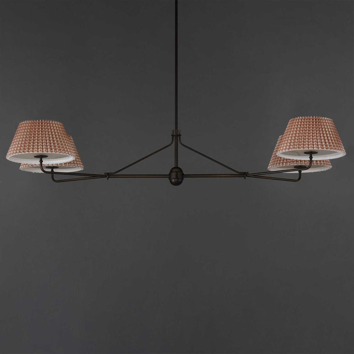 Maxim - 18414RBANB - Four Light Chandelier - Dunbridge - Antique Bronze