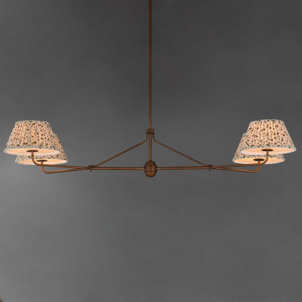 Maxim - 18414OWWBR - Four Light Chandelier - Dunbridge - Weathered Brass