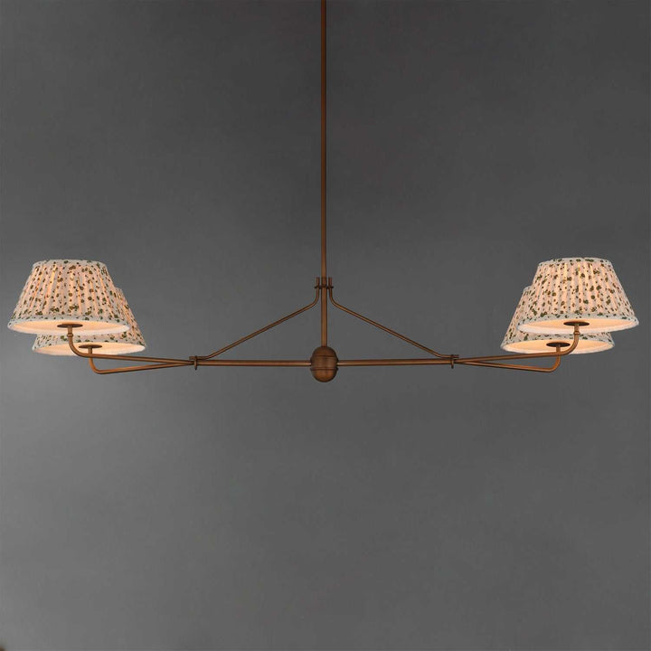Maxim - 18414OWWBR - Four Light Chandelier - Dunbridge - Weathered Brass