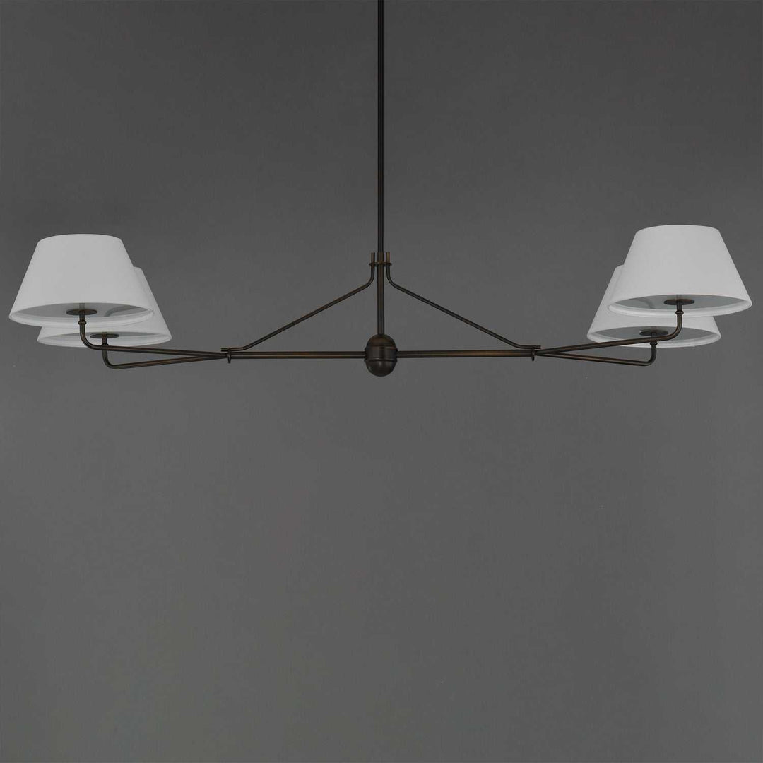 Maxim - 18414OFANB - Four Light Chandelier - Dunbridge - Antique Bronze