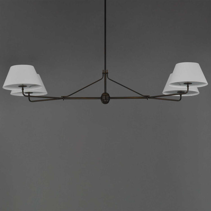 Maxim - 18414OFANB - Four Light Chandelier - Dunbridge - Antique Bronze