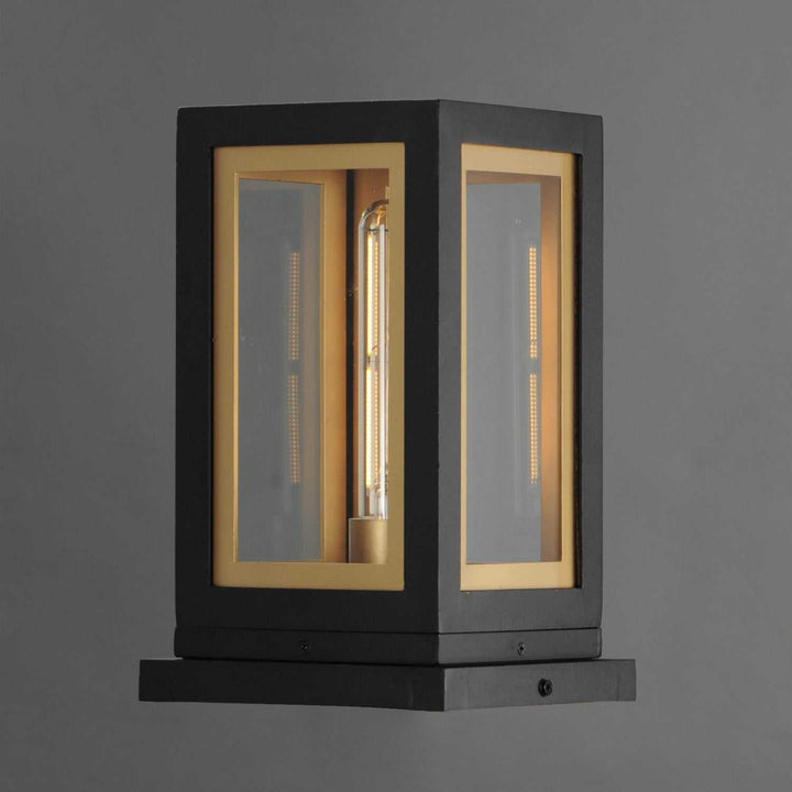 Maxim - 30050CLBKGLD - One Light Deck Lantern - Neoclass - Black / Gold