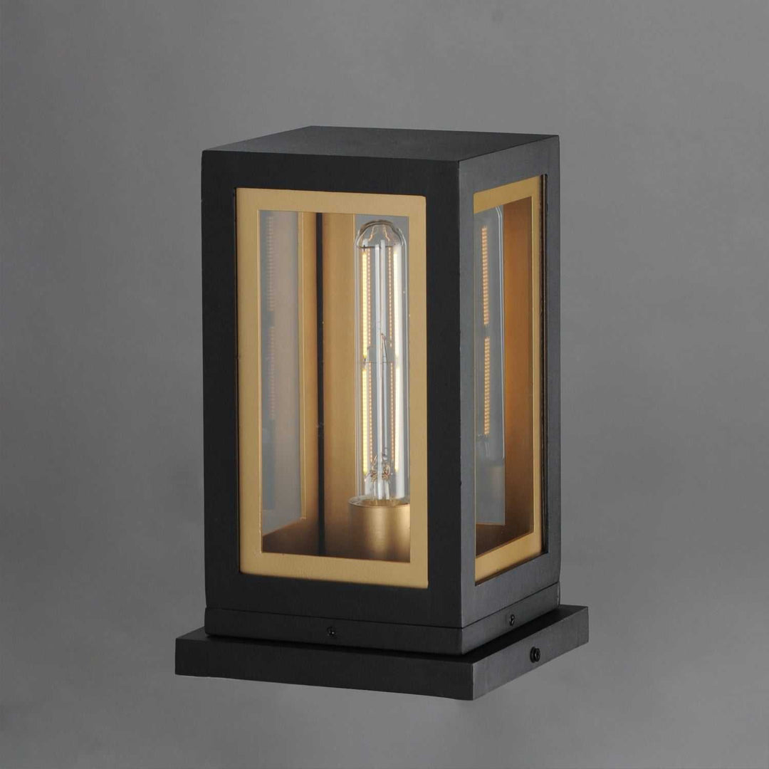 Maxim - 30050CLBKGLD - One Light Deck Lantern - Neoclass - Black / Gold