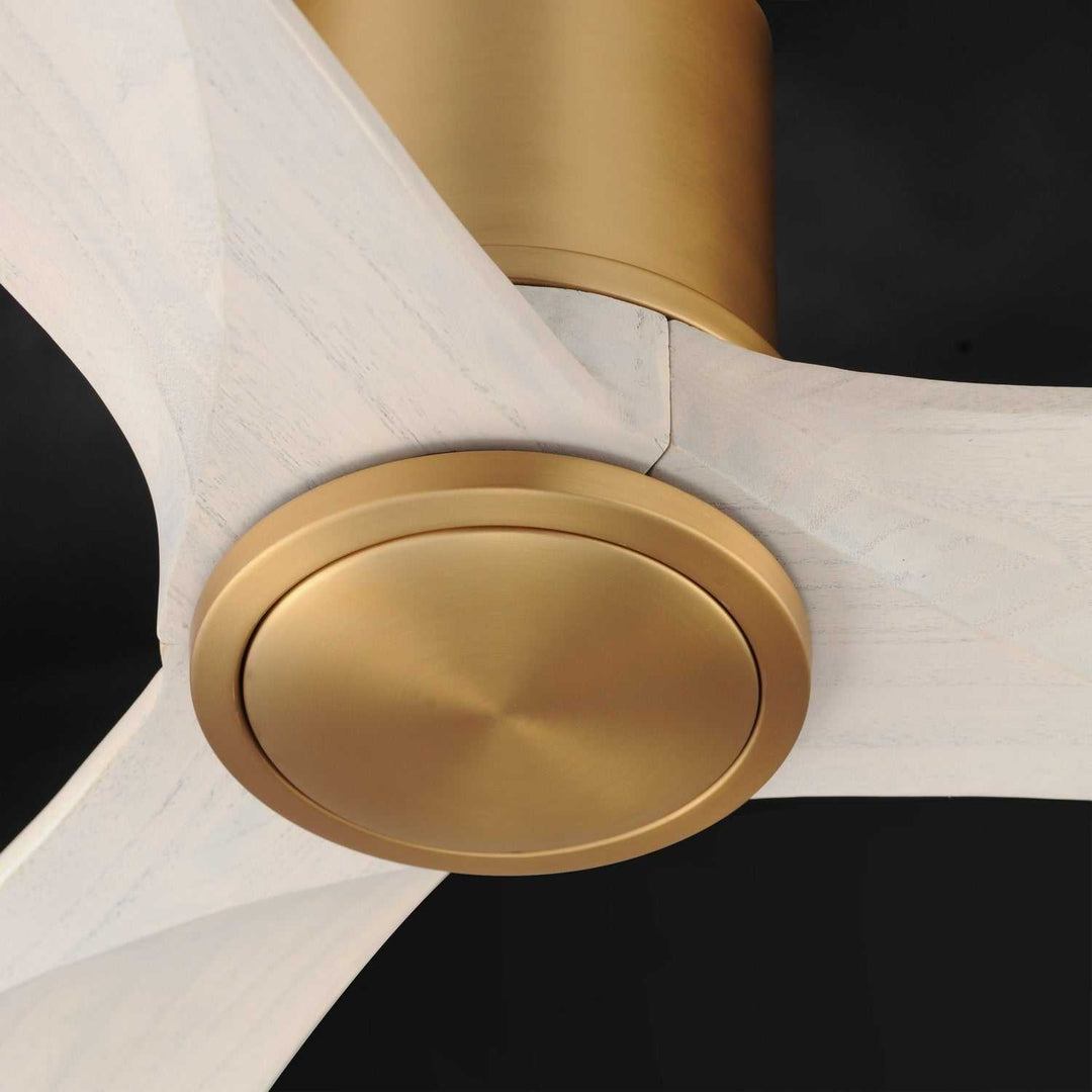 Maxim - 88830WTNABWWT - 52" Ceiling Fan - Woodwind - Natural Aged Brass