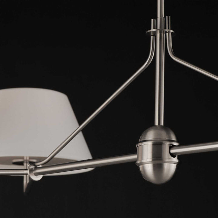 Maxim - 18414OFPN - Four Light Chandelier - Dunbridge - Polished Nickel