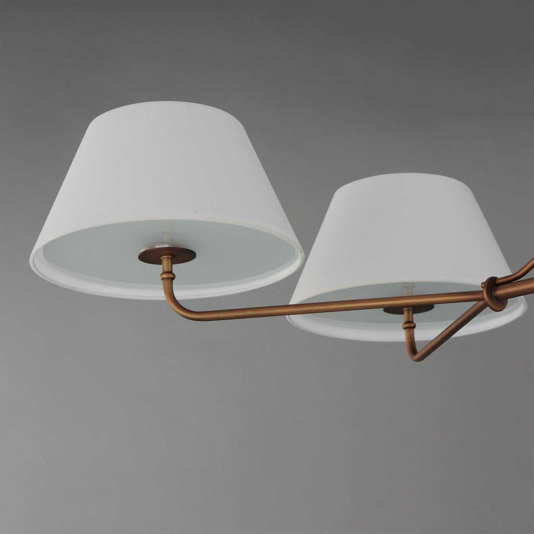 Maxim - 18414OFWBR - Four Light Chandelier - Dunbridge - Weathered Brass