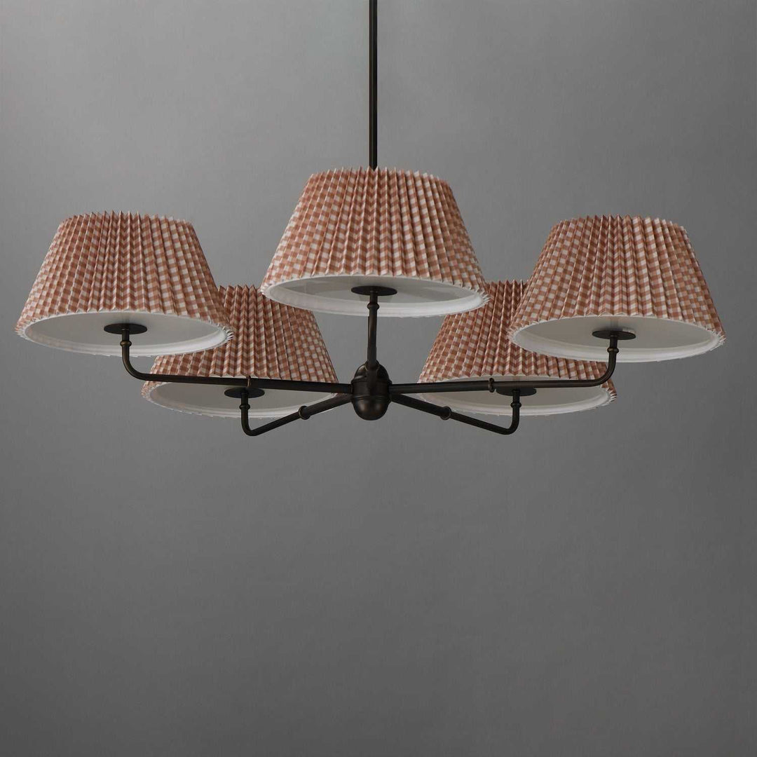 Maxim - 18415RBANB - Five Light Chandelier - Dunbridge - Antique Bronze