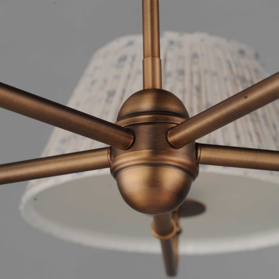 Maxim - 18415BWWBR - Five Light Chandelier - Dunbridge - Weathered Brass